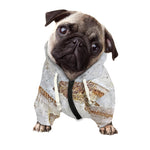 Lycoptera Fish Fossil Print Dog Zip Up Hoodie