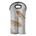 Lycoptera Fish Fossil Print Double Neoprene Wine Tote