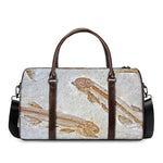 Lycoptera Fish Fossil Print Duffle Bag