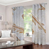 Lycoptera Fish Fossil Print Extra Wide Grommet Curtains