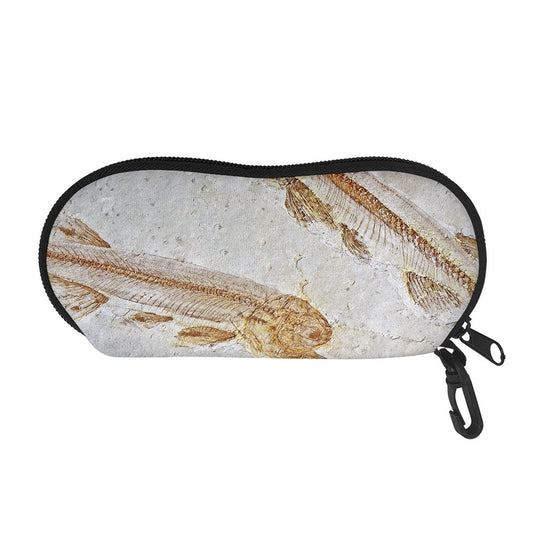 Lycoptera Fish Fossil Print Glasses Case