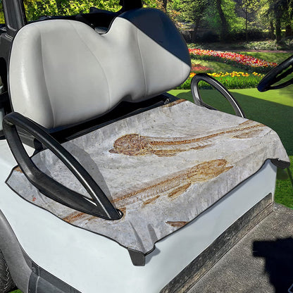 Lycoptera Fish Fossil Print Golf Cart Seat Cover
