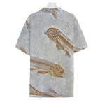 Lycoptera Fish Fossil Print Hawaiian Shirt