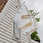 Lycoptera Fish Fossil Print House Flag