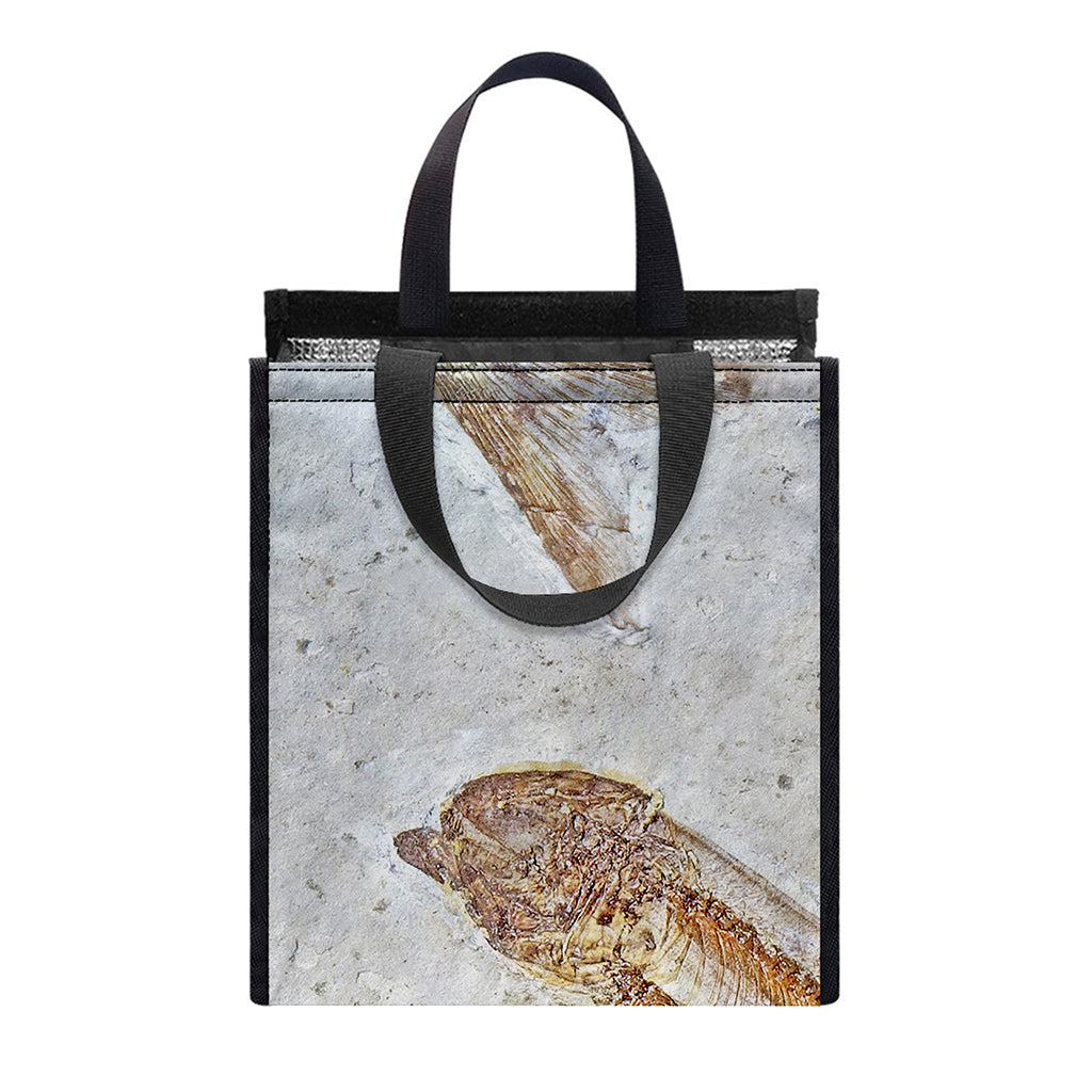 Lycoptera Fish Fossil Print Insulated Lunch Tote