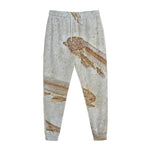 Lycoptera Fish Fossil Print Jogger Pants