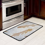 Lycoptera Fish Fossil Print Kitchen Mat