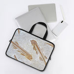 Lycoptera Fish Fossil Print Laptop Sleeve With Handle