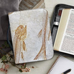 Lycoptera Fish Fossil Print Leather Bible Cover