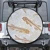 Lycoptera Fish Fossil Print Leather Spare Tire Cover