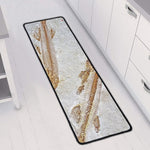 Lycoptera Fish Fossil Print Long Kitchen Mat