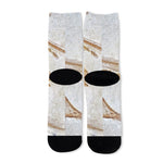 Lycoptera Fish Fossil Print Long Socks