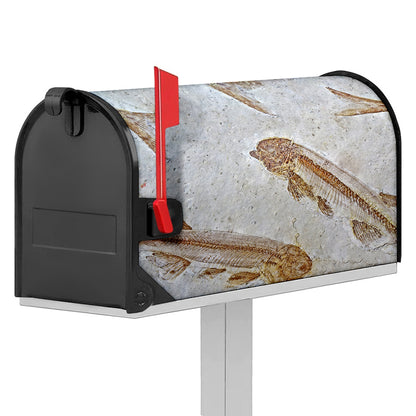 Lycoptera Fish Fossil Print Mailbox Cover