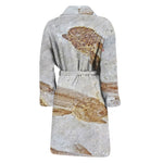 Lycoptera Fish Fossil Print Men's Bathrobe