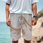 Lycoptera Fish Fossil Print Men's Cargo Shorts