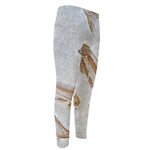 Lycoptera Fish Fossil Print Men's Compression Pants