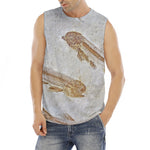 Lycoptera Fish Fossil Print Men's Fitness Tank Top