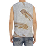 Lycoptera Fish Fossil Print Men's Fitness Tank Top