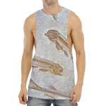 Lycoptera Fish Fossil Print Men's Muscle Tank Top