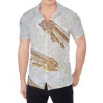 Lycoptera Fish Fossil Print Men's Shirt