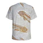 Lycoptera Fish Fossil Print Men's Sports T-Shirt