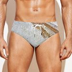 Lycoptera Fish Fossil Print Men's Swim Briefs