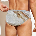 Lycoptera Fish Fossil Print Men's Swim Briefs