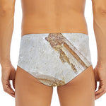 Lycoptera Fish Fossil Print Men's Triangle Swim Briefs