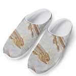 Lycoptera Fish Fossil Print Mesh Casual Shoes