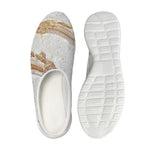 Lycoptera Fish Fossil Print Mesh Casual Shoes