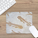 Lycoptera Fish Fossil Print Mouse Pad