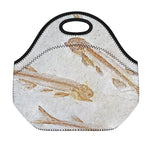 Lycoptera Fish Fossil Print Neoprene Lunch Bag