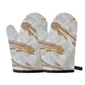Lycoptera Fish Fossil Print Oven Mitts