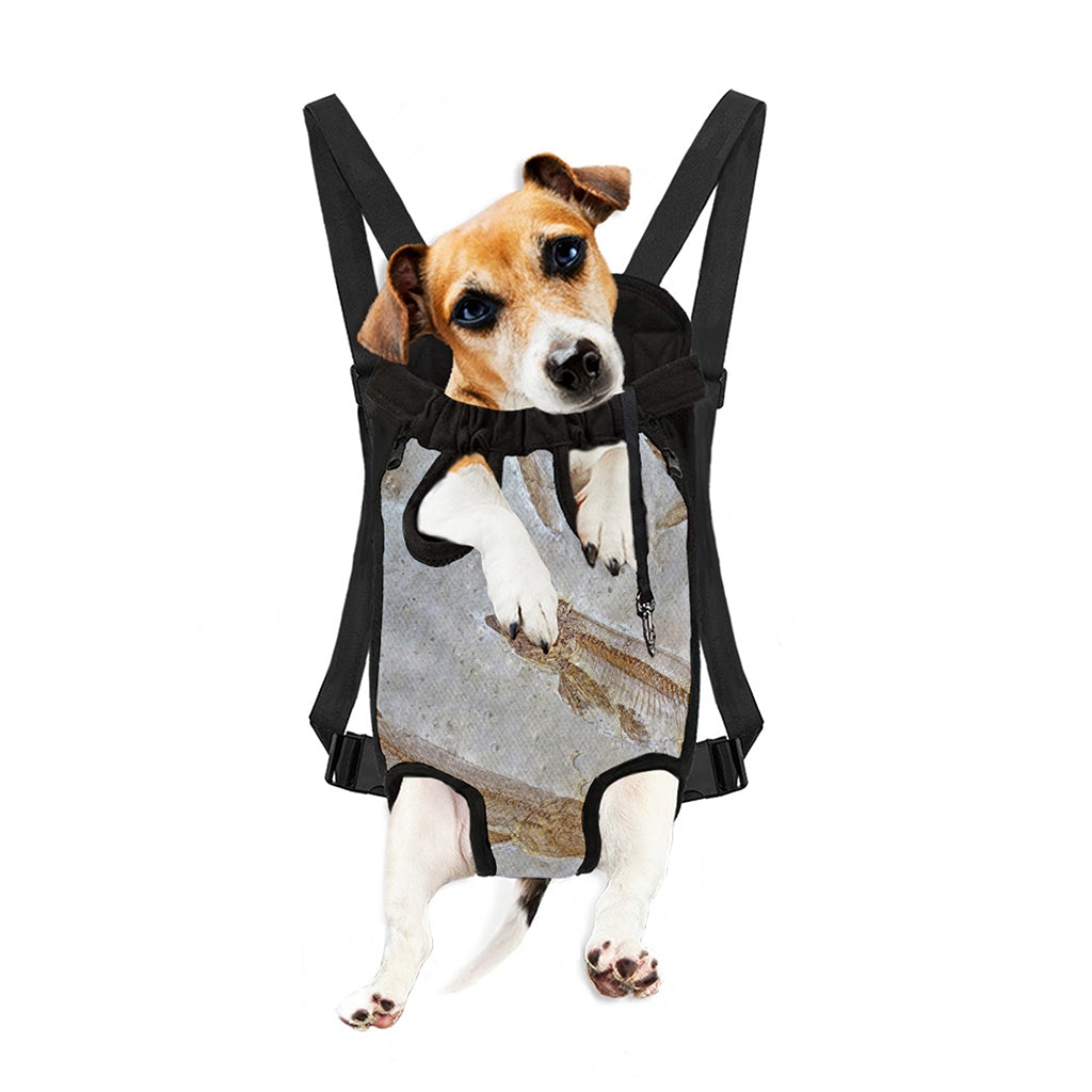 Lycoptera Fish Fossil Print Pet Carrier Backpack