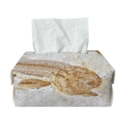 Lycoptera Fish Fossil Print Rectangle Tissue Box Cover