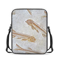 Lycoptera Fish Fossil Print Rectangular Crossbody Bag