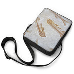 Lycoptera Fish Fossil Print Rectangular Crossbody Bag