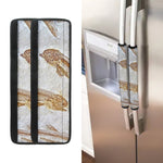 Lycoptera Fish Fossil Print Refrigerator Handle Covers