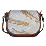 Lycoptera Fish Fossil Print Saddle Bag