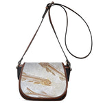 Lycoptera Fish Fossil Print Saddle Bag