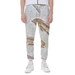 Lycoptera Fish Fossil Print Scuba Joggers