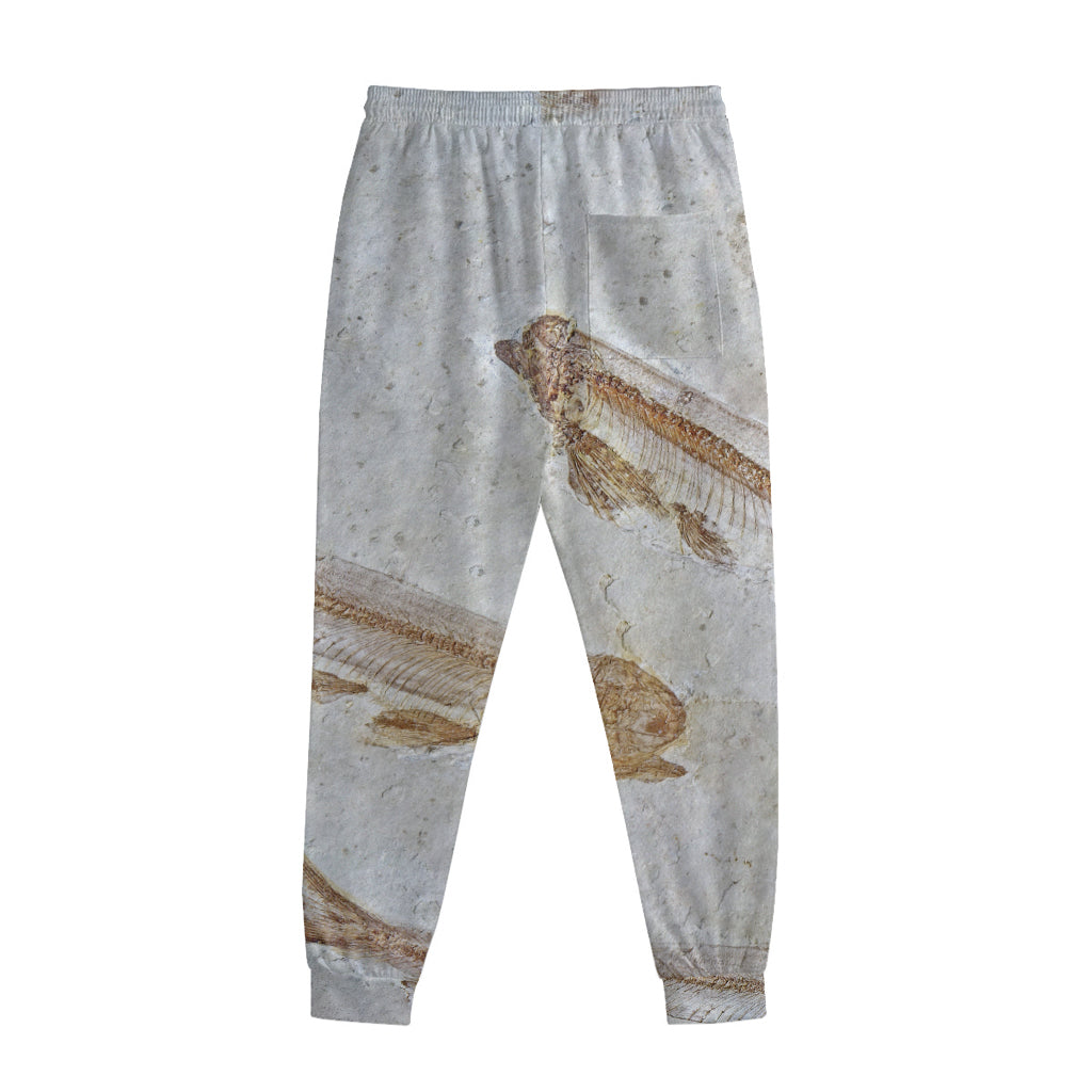 Lycoptera Fish Fossil Print Sweatpants