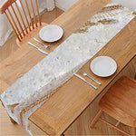 Lycoptera Fish Fossil Print Table Runner