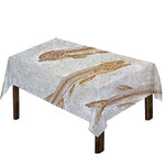 Lycoptera Fish Fossil Print Tablecloth