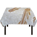 Lycoptera Fish Fossil Print Tablecloth
