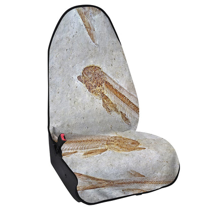 Lycoptera Fish Fossil Print Waterproof Car Seat Cover