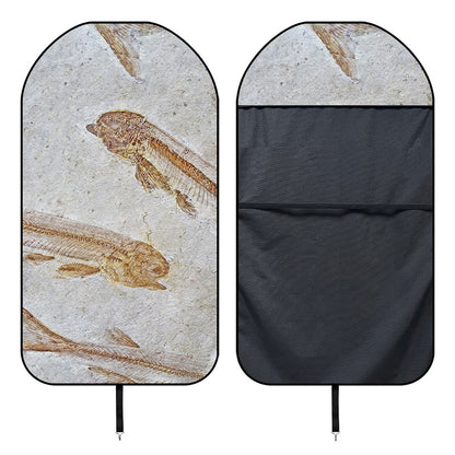 Lycoptera Fish Fossil Print Waterproof Car Seat Cover