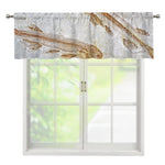 Lycoptera Fish Fossil Print Window Valance
