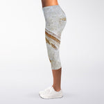 Lycoptera Fish Fossil Print Women's Capri Leggings