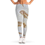 Lycoptera Fish Fossil Print Women's Leggings